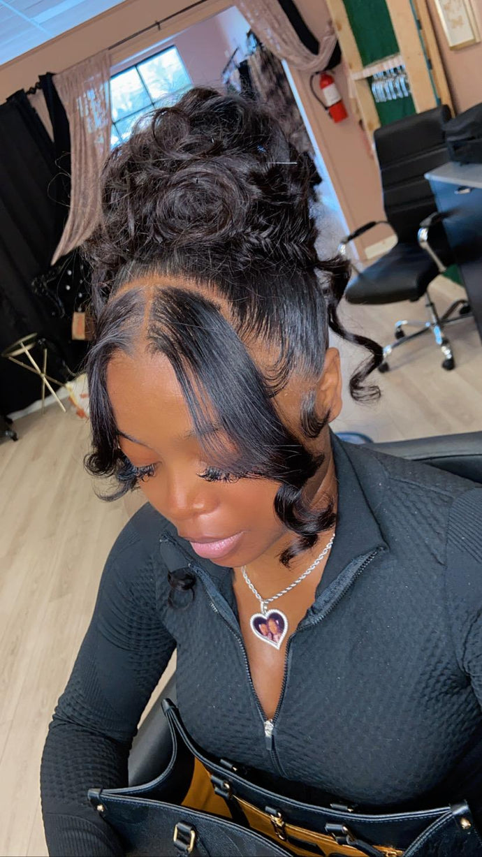 Double Frontal Ponytail/Pinup